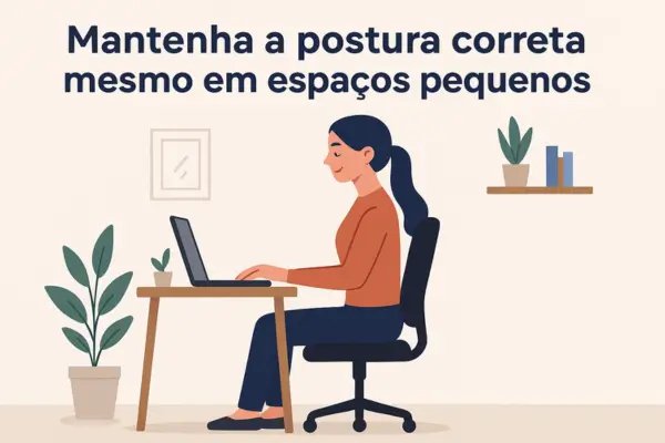Descubra como manter a postura correta mesmo em espaços pequenos