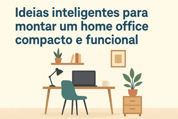 Ideias inteligentes para montar um home office compacto e funcional