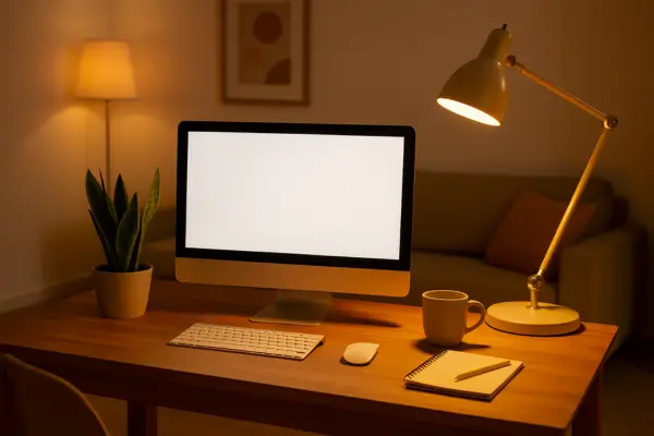 Como proteger seus olhos da fadiga com ajustes simples de luz